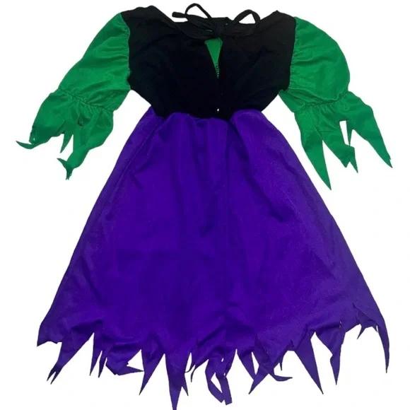 Toddler Storybook Witch Halloween Costume, Size 2T-4T, Witch Dress and Witch Hat - Picture 4 of 16